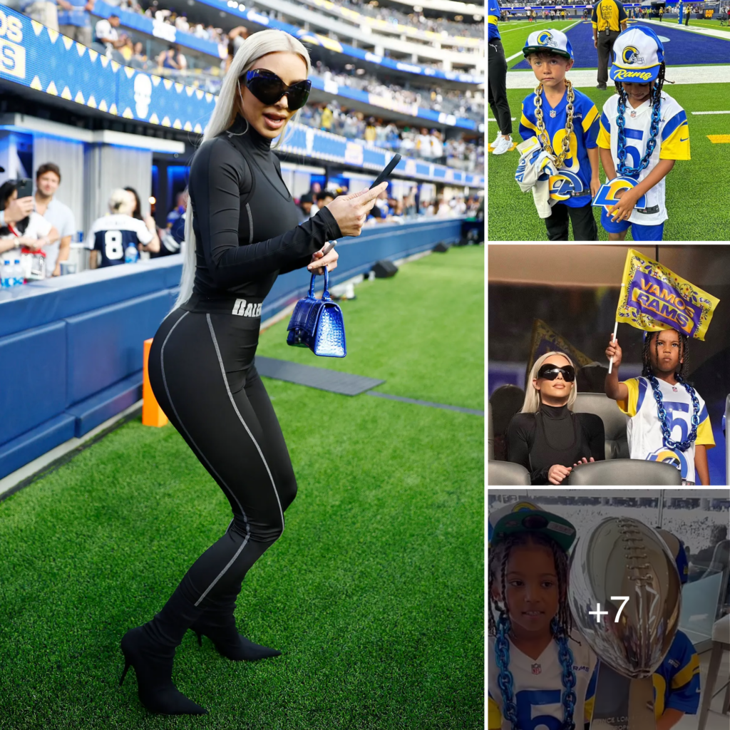 Kim Kardashian was booed by the crowd at the LA Rams football game with ...